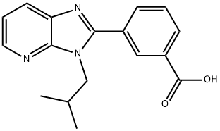 3-(3-Isobutyl-3H-imidazo[4,5-b]pyridin-2-yl)benzoic acid 구조식 이미지
