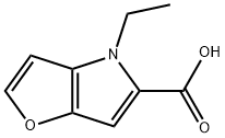 4-Ethyl-4H-furo[3,2-b]pyrrole-5-carboxylic acid 구조식 이미지