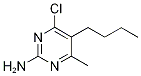 5-Butyl-4-chloro-6-methylpyrimidin-2-amine 구조식 이미지