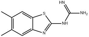 N-(5,6-Dimethyl-1,3-benzothiazol-2-yl)guanidine Structure