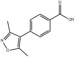 4-(3,5-Dimethylisoxazol-4-yl)benzoic acid 구조식 이미지