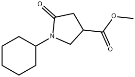 Methyl 1-cyclohexyl-5-oxopyrrolidine-3-carboxylate Structure