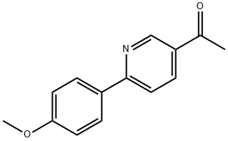 1-[6-(4-Methoxyphenyl)pyridin-3-yl]ethanone Structure