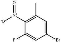 5-Bromo-1-fluoro-3-methyl-2-nitro-benzene Structure