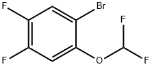 1-Bromo-2-(difluoromethoxy)-4,5-difluoro-benzene 구조식 이미지