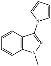 1-Methyl-3-(1H-pyrrol-1-yl)-1H-indazole Structure