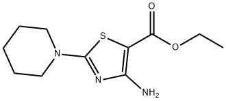 Ethyl 4-amino-2-piperidin-1-yl-1,3-thiazole-5-carboxylate Structure