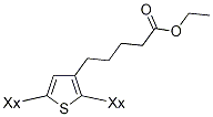 POLY[3-(ETHYL-5-PENTANOATE)THIOPHENE-2,5-DIYL] Structure