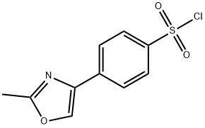 4-(2-METHYL-1,3-OXAZOL-4-YL)BENZENESULFONYLCHLORIDE 구조식 이미지