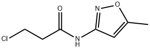 3-클로로-N-(5-메틸리속사졸-3-일)프로판아미드 구조식 이미지