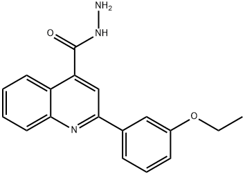 2-(3-ETHOXYPHENYL)QUINOLINE-4-CARBOHYDRAZIDE 구조식 이미지