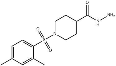 1-[(2,4-DIMETHYLPHENYL)SULFONYL]PIPERIDINE-4-CARBOHYDRAZIDE 구조식 이미지