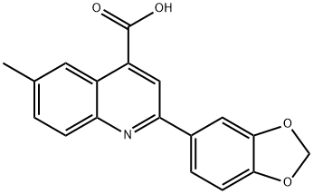 2-(1,3-BENZODIOXOL-5-YL)-6-METHYLQUINOLINE-4-CARBOXYLIC ACID Structure