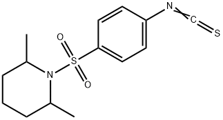 1-[(4-ISOTHIOCYANATOPHENYL)SULFONYL]-2,6-DIMETHYLPIPERIDINE Structure