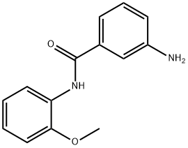 3-AMINO-N-(2-METHOXYPHENYL)BENZAMIDE 구조식 이미지