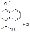 1-(4-METHOXY-NAPHTHALEN-1-YL)-ETHYLAMINEHYDROCHLORIDE Structure