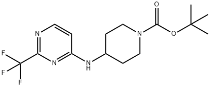 tert-butyl 4-{[2-(trifluoromethyl)pyrimidin-4-yl]amino}piperidine-1-carboxylate 구조식 이미지