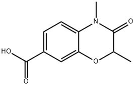 2,4-dimethyl-3-oxo-3,4-dihydro-2H-1,4-benzoxazine-7-carboxylic acid 구조식 이미지