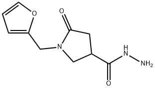 1-(2-Furylmethyl)-5-oxo-3-pyrrolidinecarbohydrazide 구조식 이미지