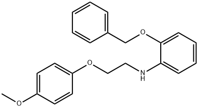 2-(Benzyloxy)-N-[2-(4-methoxyphenoxy)ethyl]aniline 구조식 이미지