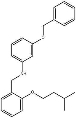 3-(Benzyloxy)-N-[2-(isopentyloxy)benzyl]aniline 구조식 이미지