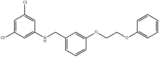 3,5-Dichloro-N-[3-(2-phenoxyethoxy)benzyl]aniline Structure