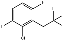 3-Chloro-1,4-difluoro-2-(2,2,2-trifluoroethyl)-benzene 구조식 이미지