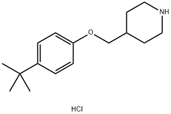 4-(tert-Butyl)phenyl 4-piperidinylmethyl etherhydrochloride Structure
