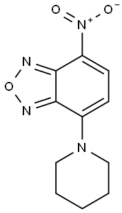 4-Nitro-7-piperidin-1-yl-2,1,3-benzoxadiazole 구조식 이미지