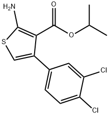 Isopropyl 2-amino-4-(3,4-dichlorophenyl)thiophene-3-carboxylate Structure