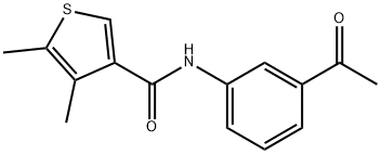 N-(3-Acetylphenyl)-4,5-dimethylthiophene-3-carboxamide 구조식 이미지