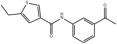 N-(3-Acetylphenyl)-5-ethylthiophene-3-carboxamide 구조식 이미지