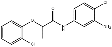 N-(3-Amino-4-chlorophenyl)-2-(2-chlorophenoxy)-propanamide 구조식 이미지