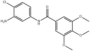 N-(3-Amino-4-chlorophenyl)-3,4,5-trimethoxybenzamide 구조식 이미지