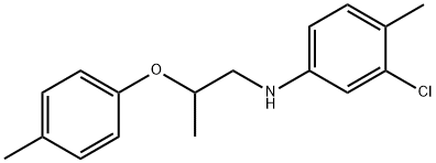 N-(3-Chloro-4-methylphenyl)-N-[2-(4-methylphenoxy)propyl]amine Structure