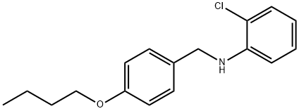 N-(4-Butoxybenzyl)-2-chloroaniline Structure