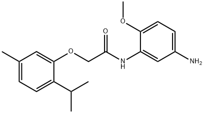 N-(5-Amino-2-methoxyphenyl)-2-(2-isopropyl-5-methylphenoxy)acetamide Structure