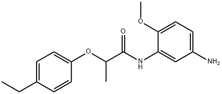 N-(5-Amino-2-methoxyphenyl)-2-(4-ethylphenoxy)-propanamide 구조식 이미지