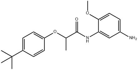 N-(5-Amino-2-methoxyphenyl)-2-[4-(tert-butyl)-phenoxy]propanamide Structure