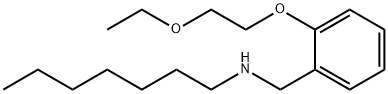 N-[2-(2-Ethoxyethoxy)benzyl]-1-heptanamine 구조식 이미지