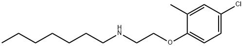 N-[2-(4-Chloro-2-methylphenoxy)ethyl]-1-heptanamine 구조식 이미지