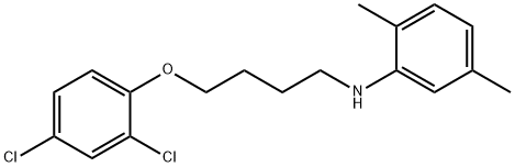 N-[4-(2,4-Dichlorophenoxy)butyl]-2,5-dimethylaniline 구조식 이미지