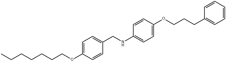 N-[4-(Heptyloxy)benzyl]-4-(3-phenylpropoxy)aniline 구조식 이미지