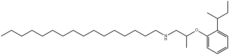 N-{2-[2-(sec-Butyl)phenoxy]propyl}-1-hexadecanamine 구조식 이미지