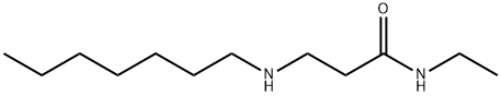 N-Ethyl-3-(heptylamino)propanamide Structure