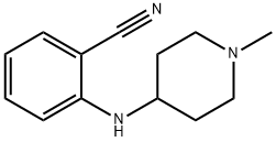2-[(1-methylpiperidin-4-yl)amino]benzonitrile Structure