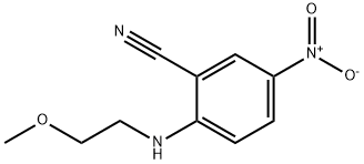 2-[(2-methoxyethyl)amino]-5-nitrobenzonitrile Structure
