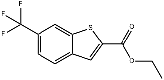 Ethyl  6-(Trifluoromethyl)-1-benzothiophene-2-carboxylate 구조식 이미지
