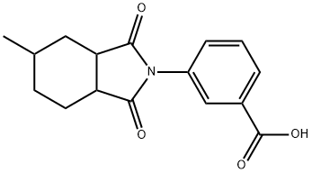 3-(5-methyl-1,3-dioxooctahydro-2H-isoindol-2-yl)benzoic acid Structure