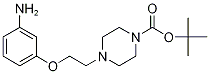 tert-butyl 4-[2-(3-aminophenoxy)ethyl]tetrahydro-1(2H)-pyrazinecarboxylate 구조식 이미지